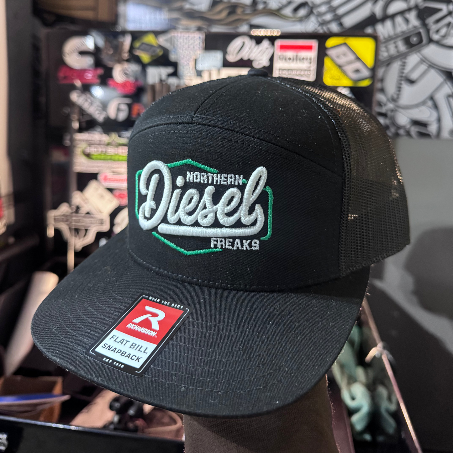 7 Panel Flat Brim & 3D Embroidered