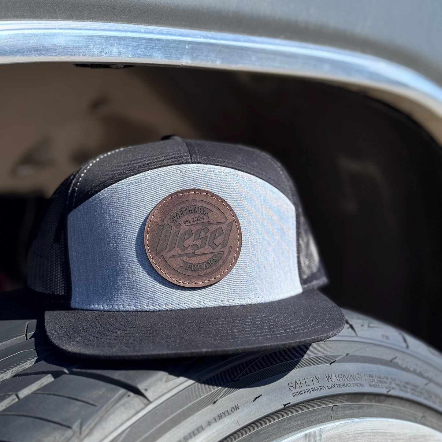 7 Panel Flat Brim Hat